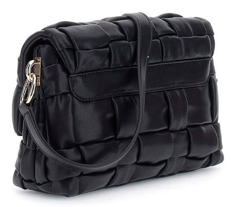 Guess Marion Flap Schultertasche Schwarz