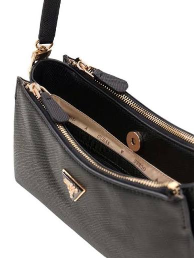 Guess Noelle II 3 Comp Schultertasche Schwarz