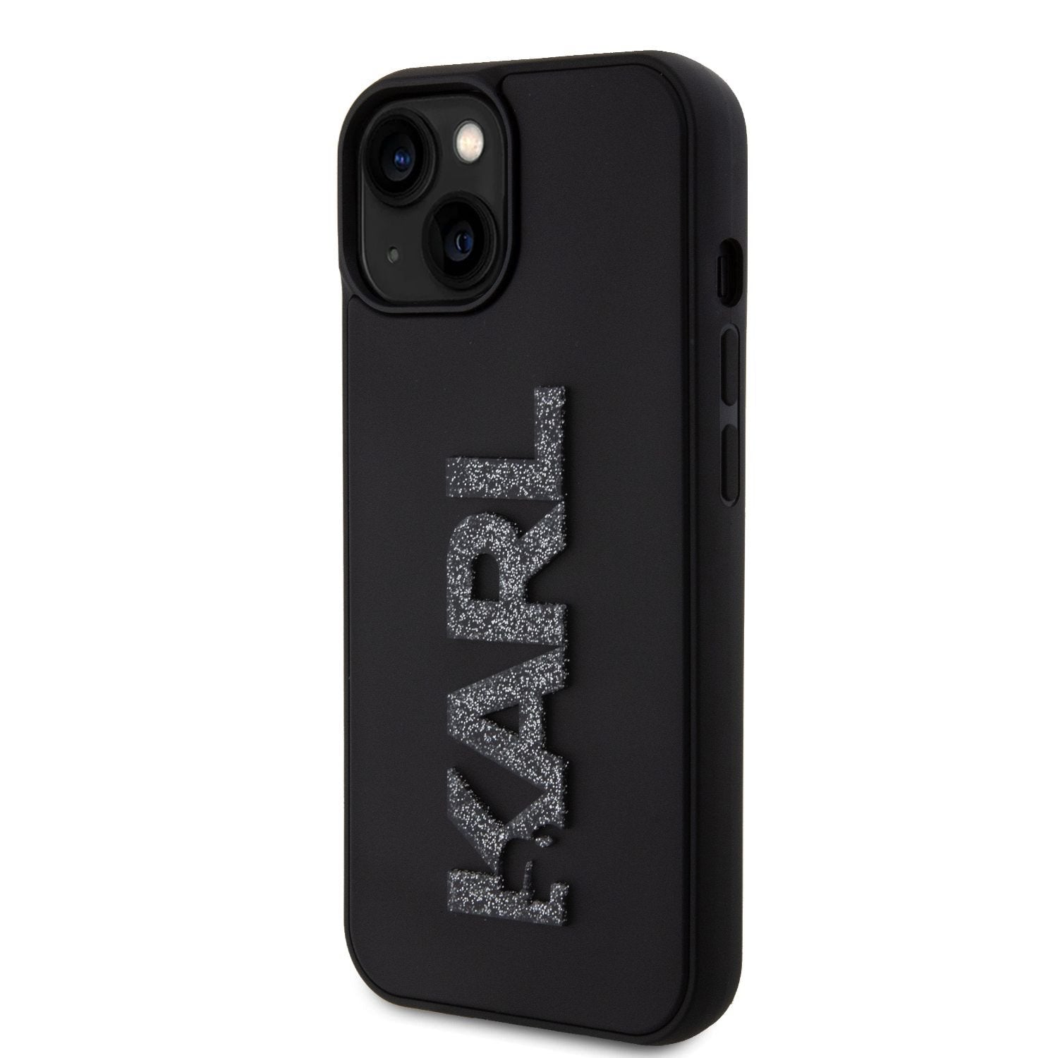 Karl Lagerfeld 3D Rubber Glitter Logo Case