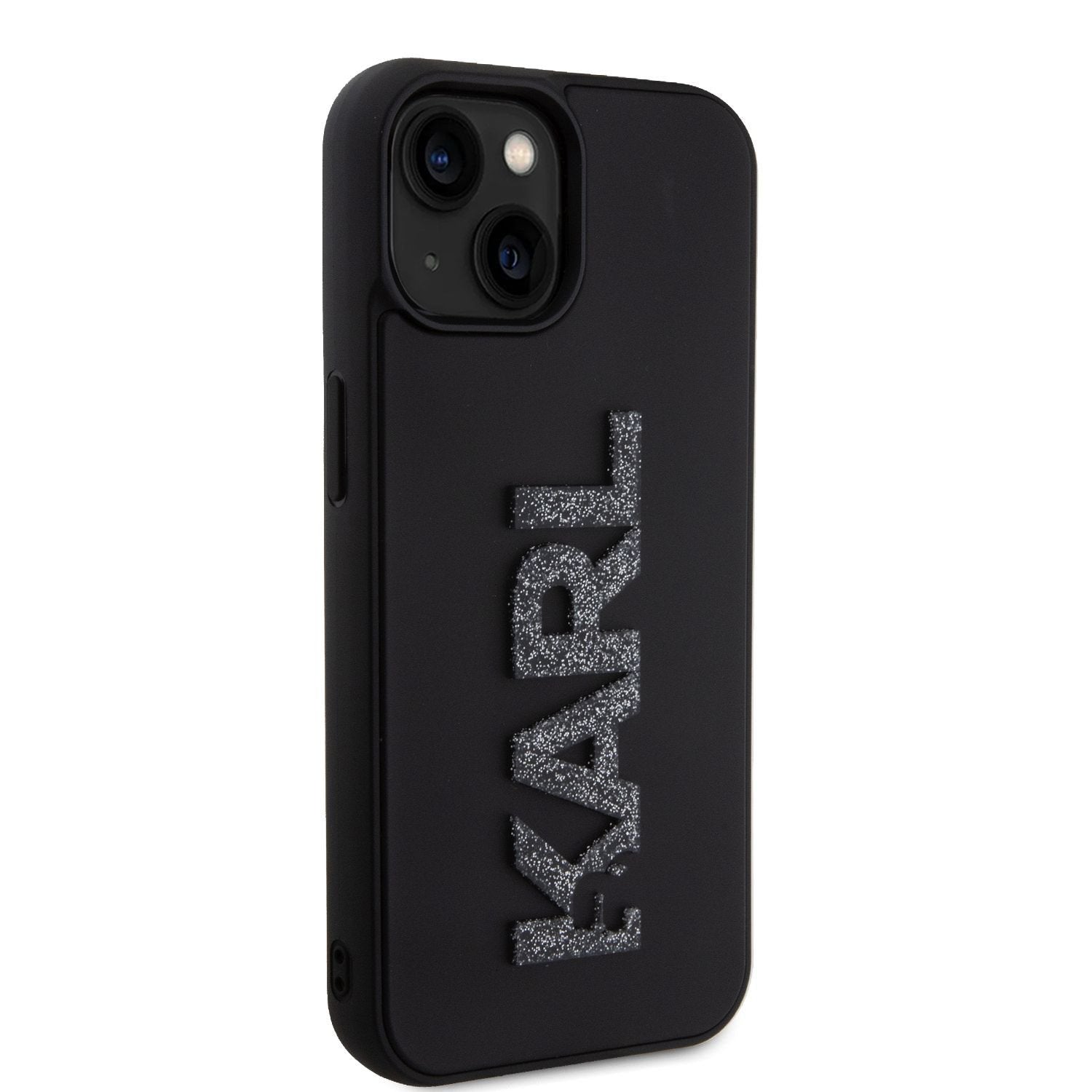 Karl Lagerfeld 3D Rubber Glitter Logo Case