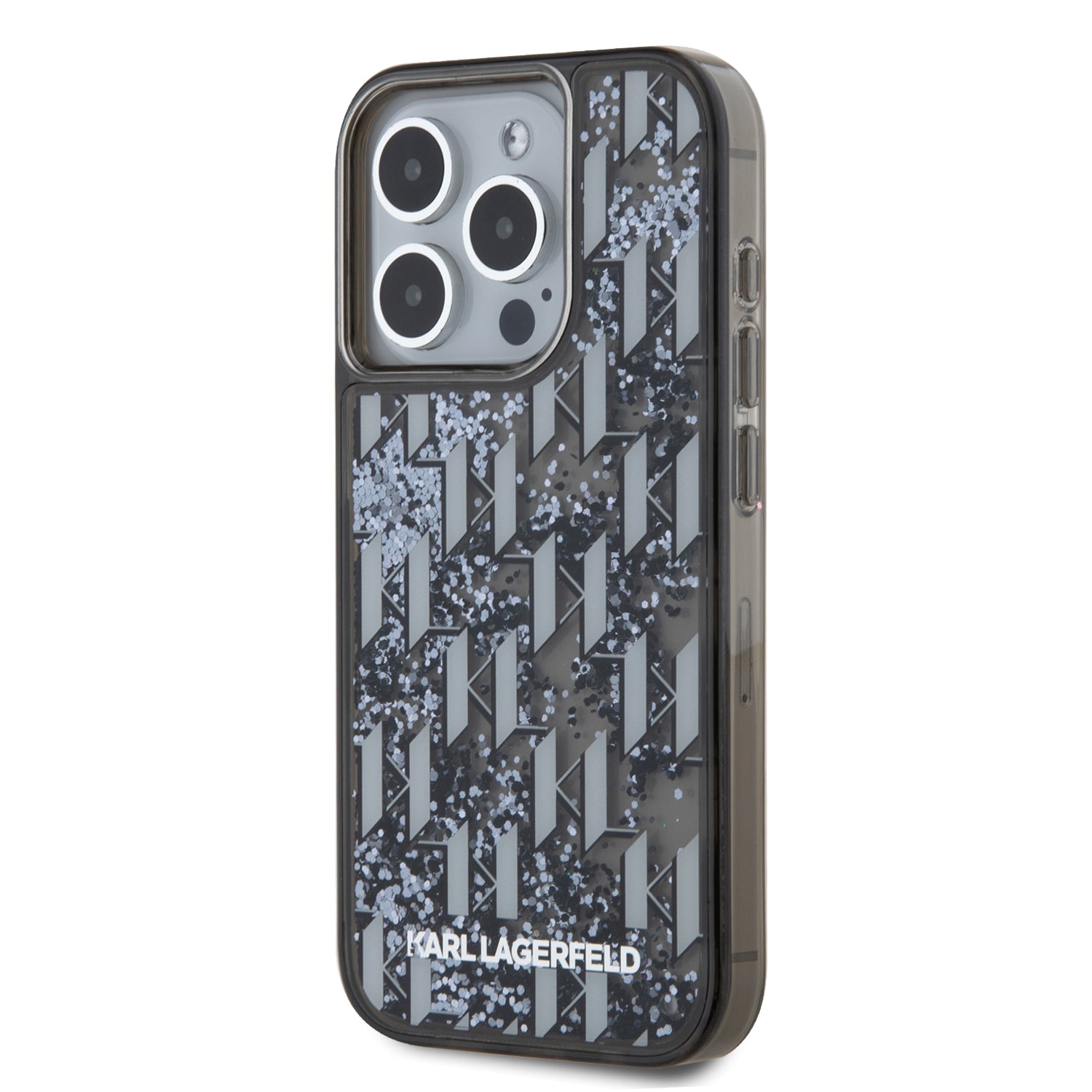 Karl Lagerfeld Liquid Glitter Monogram Gradient Case