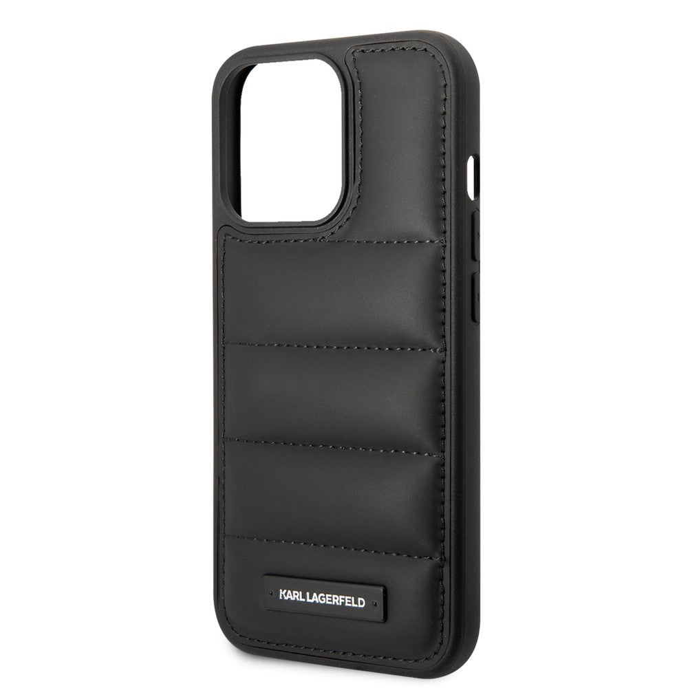 Karl Lagerfeld Quilted Puffy Metal Logo Case