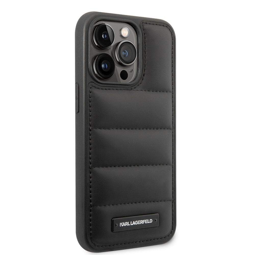 Karl Lagerfeld Quilted Puffy Metal Logo Case
