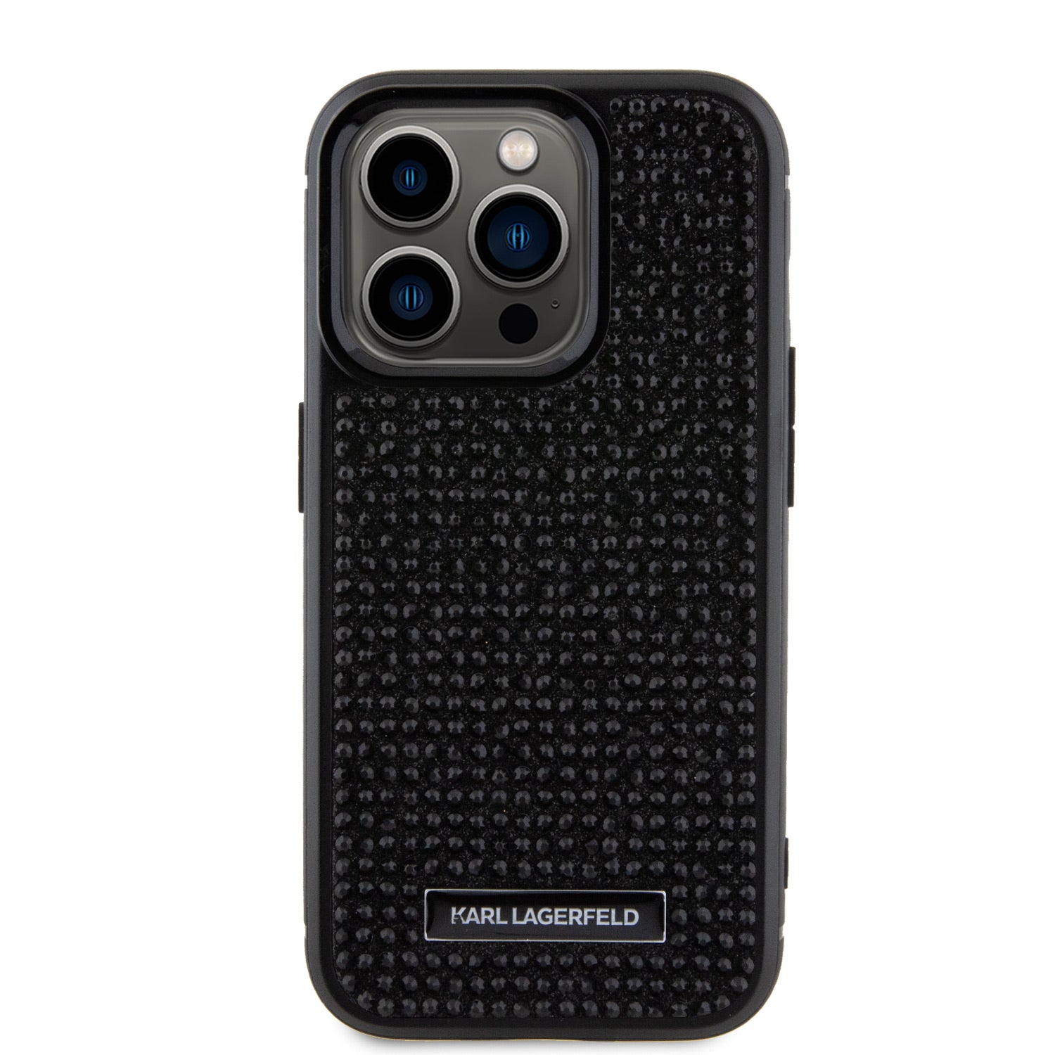 Karl Lagerfeld Rhinestone Metal Logo Case