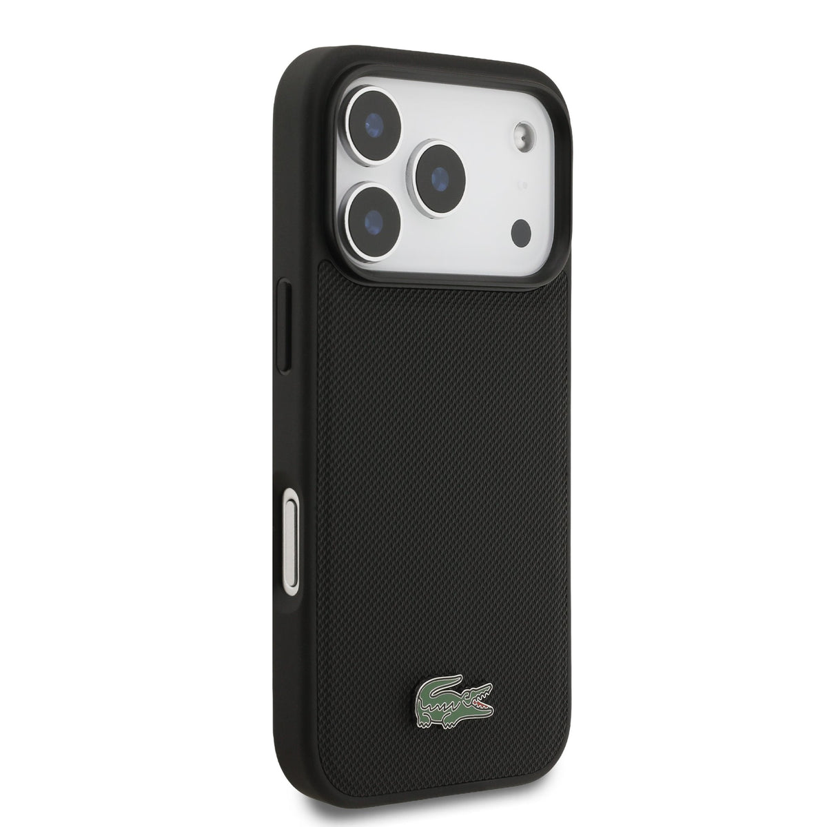 Lacoste Petit Pique Metal Logo MagSafe iPhone Hülle + Kartenhalter