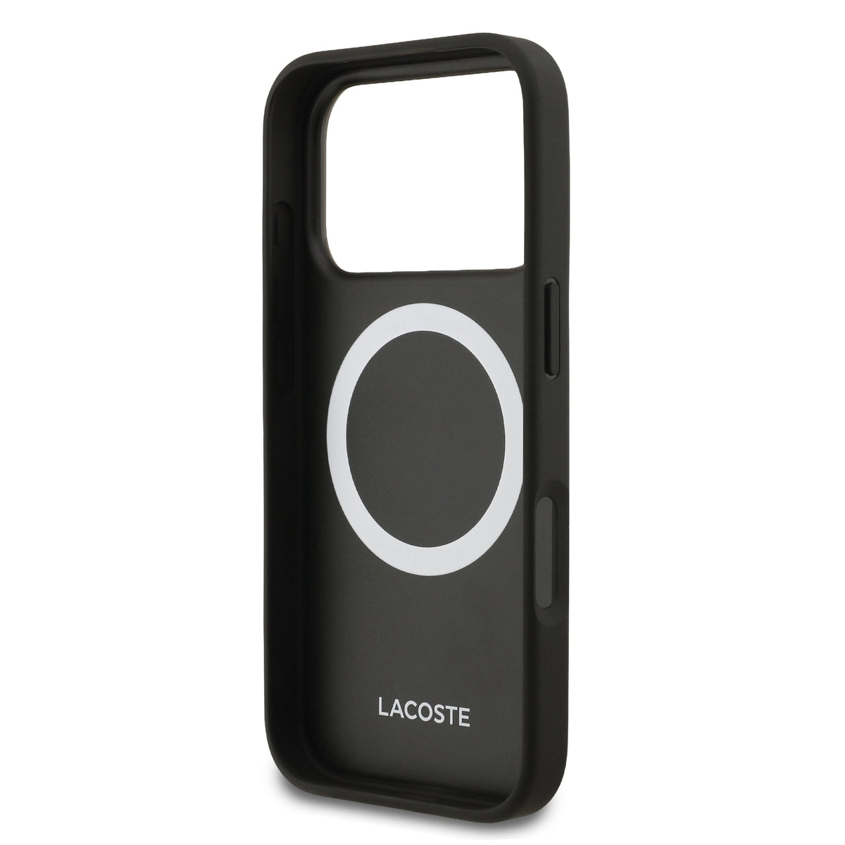 Lacoste Petit Pique Metal Logo MagSafe iPhone Hülle + Kartenhalter