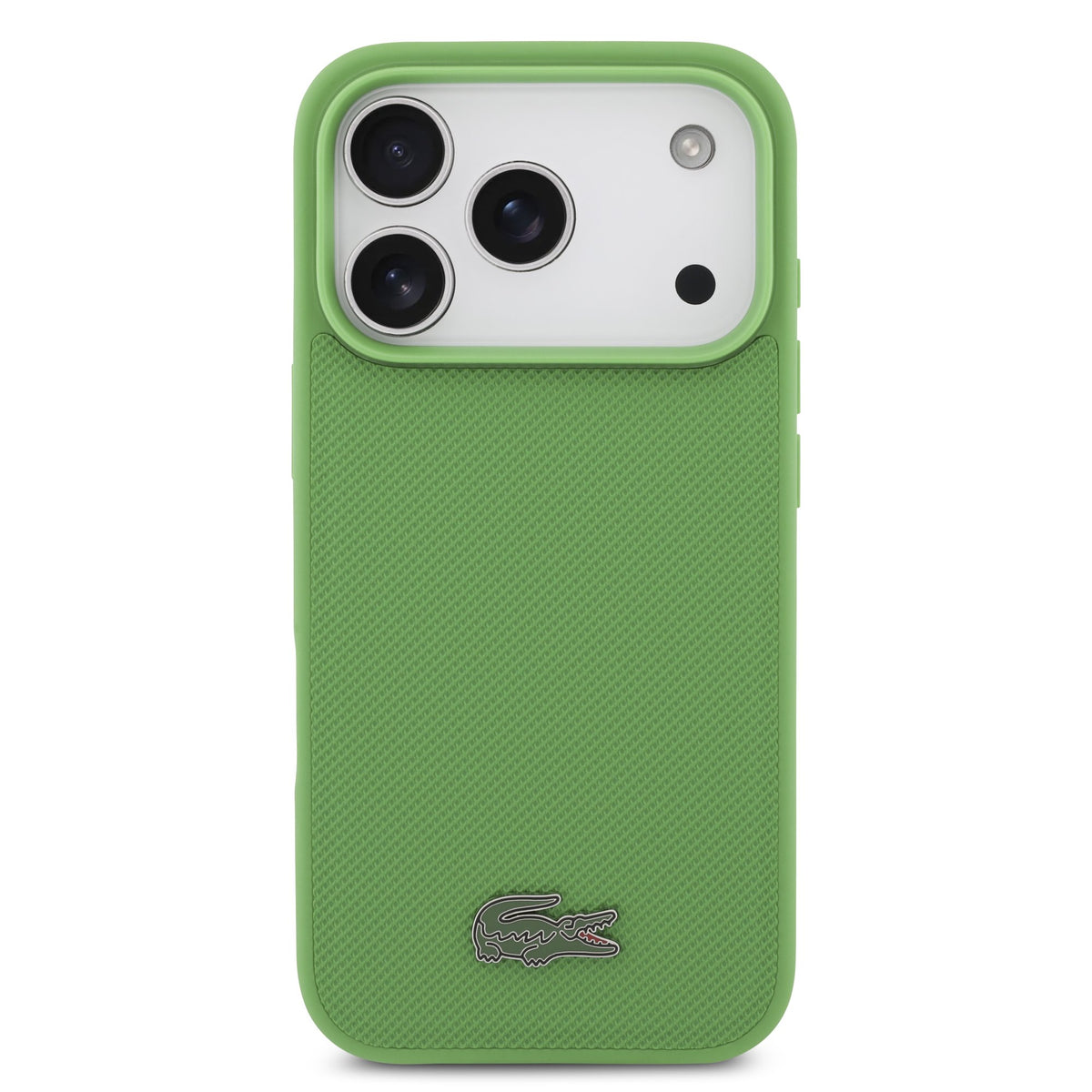 Lacoste Petit Pique Metal Logo MagSafe iPhone Hülle + Kartenhalter