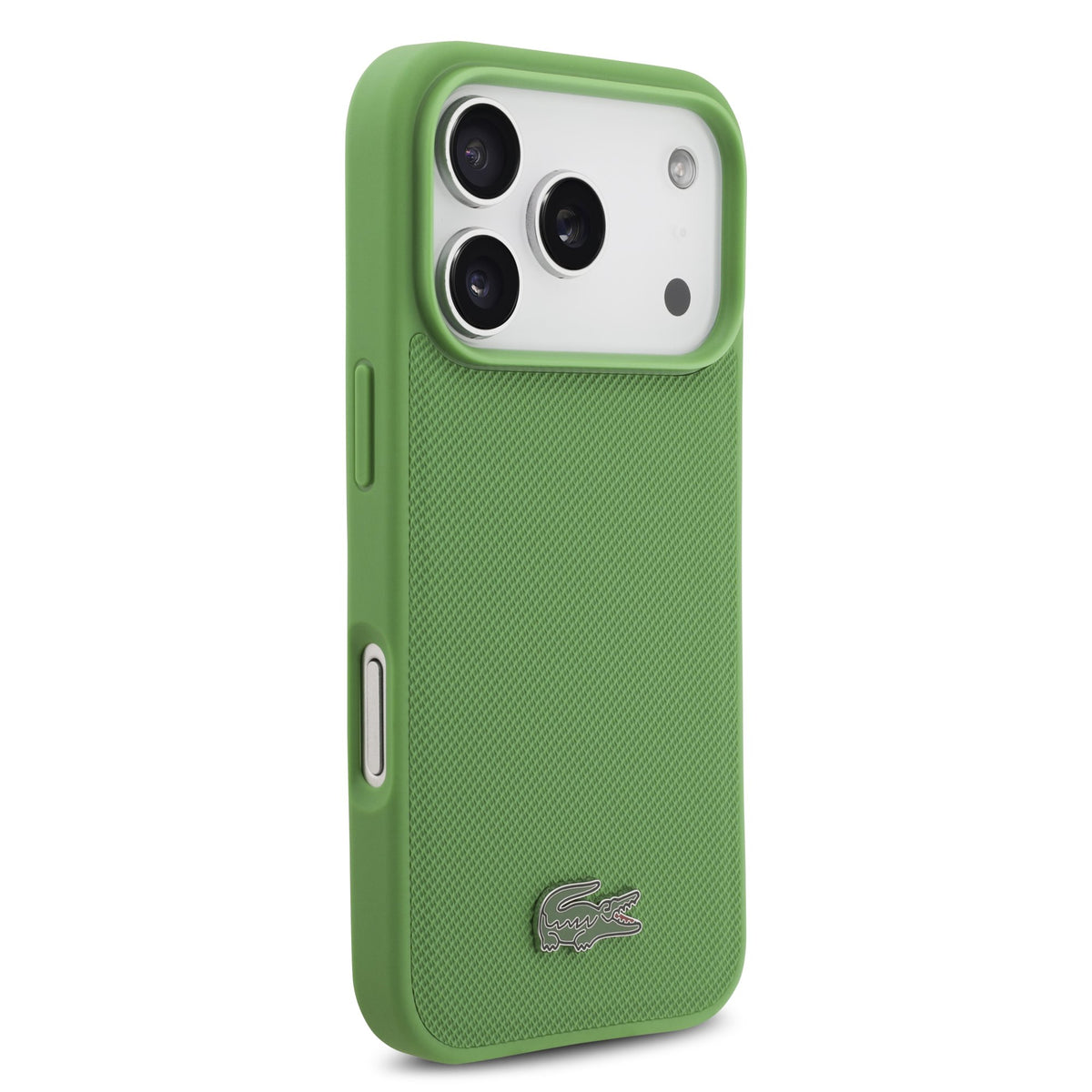 Lacoste Petit Pique Metal Logo MagSafe iPhone Hülle + Kartenhalter