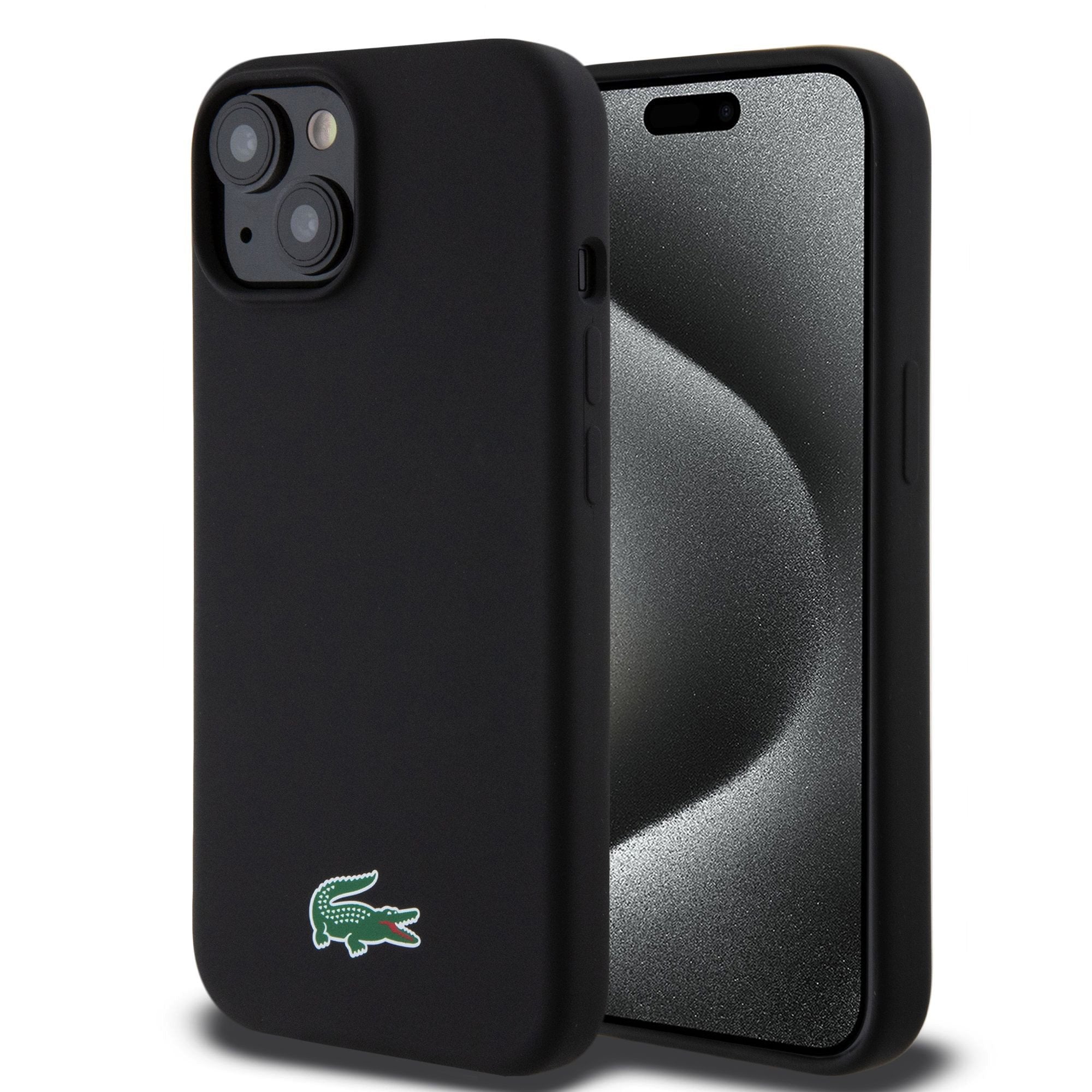 Lacoste Silicone Microfiber Croc Logo MagSafe Case