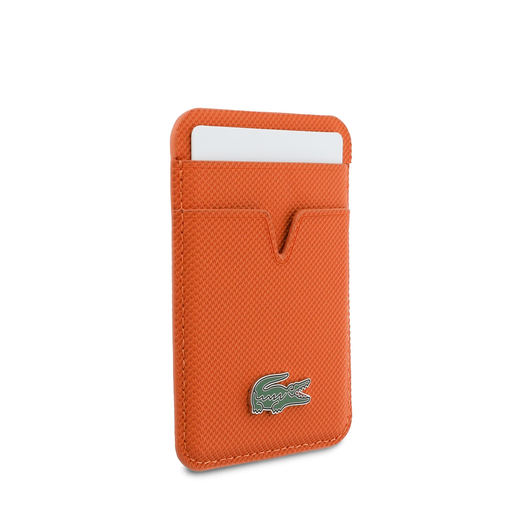 Lacoste Petit Pique MagSafe Kartenhalter Orange