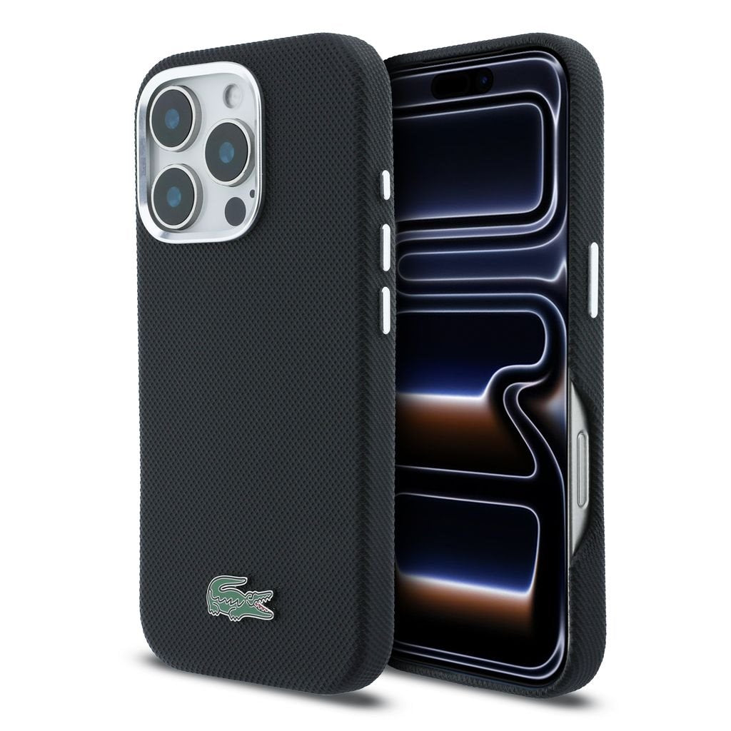 Lacoste Petit Pique Metal Logo MagSafe iPhone Hülle