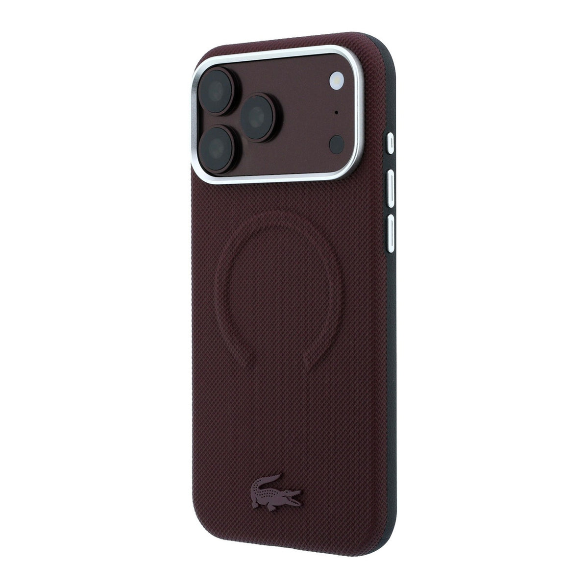 Lacoste Petit Pique Semi Wrap Embossed MagSafe iPhone Hülle