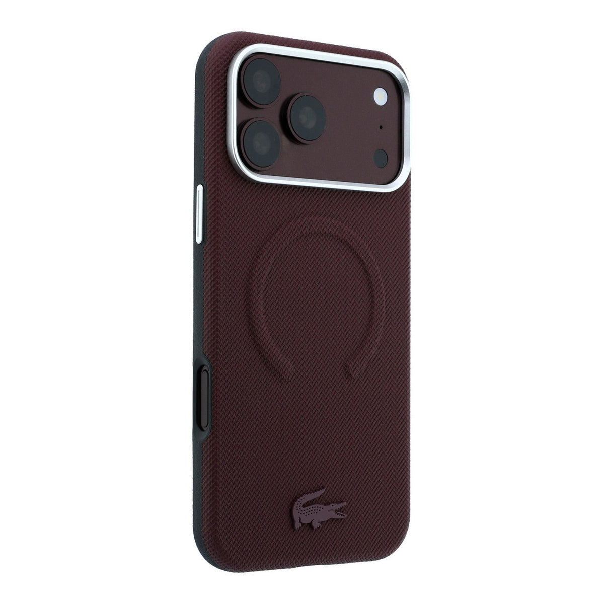 Lacoste Petit Pique Semi Wrap Embossed MagSafe iPhone Hülle